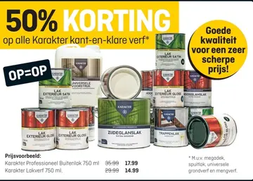 Aanbieding: Karakter Professioneel Buitenlak