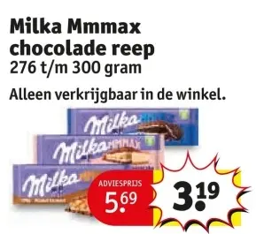 Aanbieding: Mmmax chocolade reep