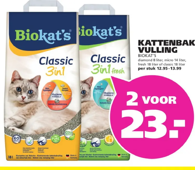 Aanbieding: Kattenbak vulling
