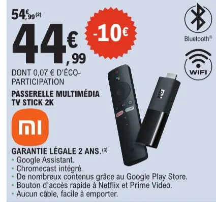 Offre: Passerelle multimédia tv stick 2k