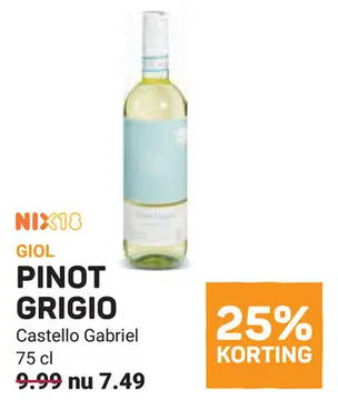 Aanbieding: GIOL PINOT GRIGIO Castello Gabriel