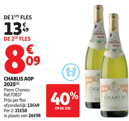 Promotie: Pierre Chanau Chablis AOP