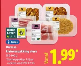 Aanbieding: Diverse kleinverpakking vlees