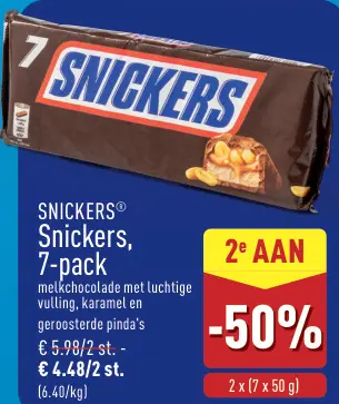 Promotie: Snickers, 7-pack