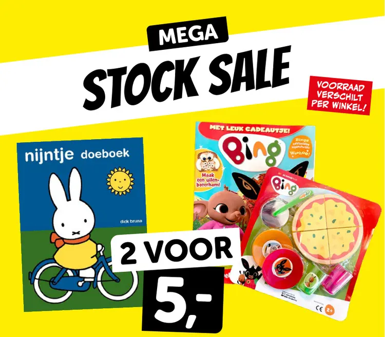 Promotie: Doeboek of speelgoed
