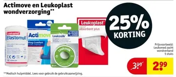 Aanbieding: Actimove en Leukoplast wondverzorging