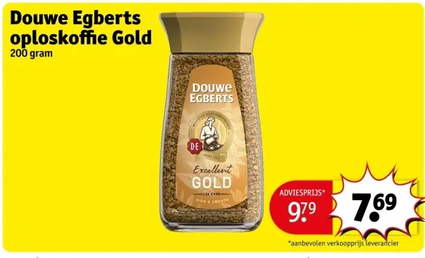 Aanbieding: Oploskoffie Gold