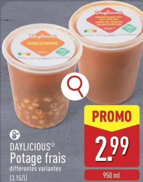Offre: DAYLICIOUS Potage frais