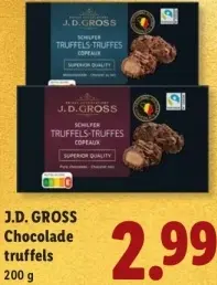 Aanbieding: J.D. GROSS Chocolade truffels