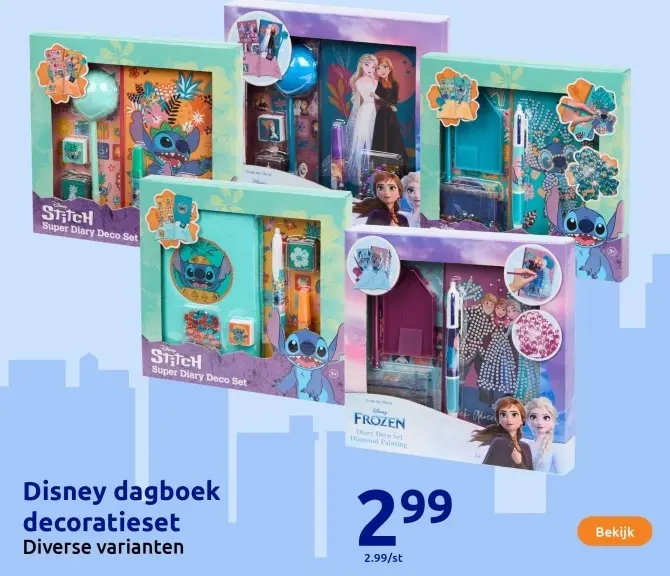 Aanbieding: Disney dagboek decoratieset