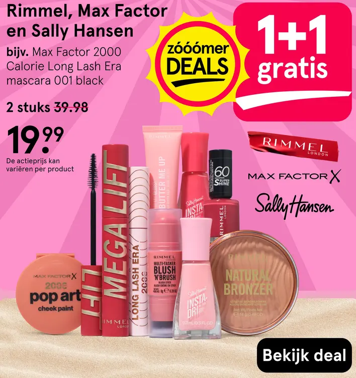 Aanbieding: Rimmel, Max Factor en Sally Hansen
