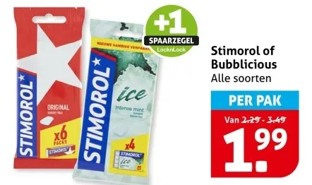 Aanbieding: Stimorol of Bubblicious