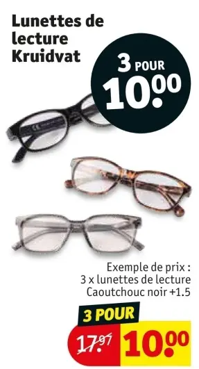 Offre: Lunettes de lecture