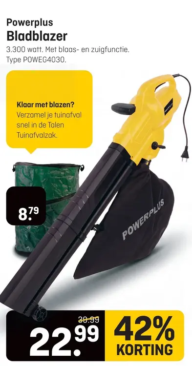 Aanbieding: Powerplus Bladblazer