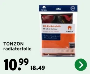 Aanbieding: TONZON radiatorfolie