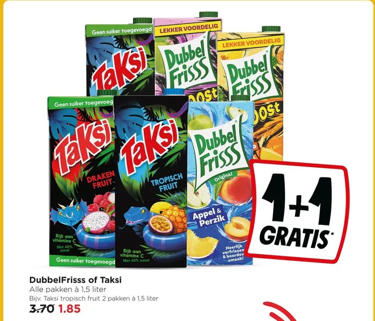 Aanbieding: DubbelFrisss of Taksi