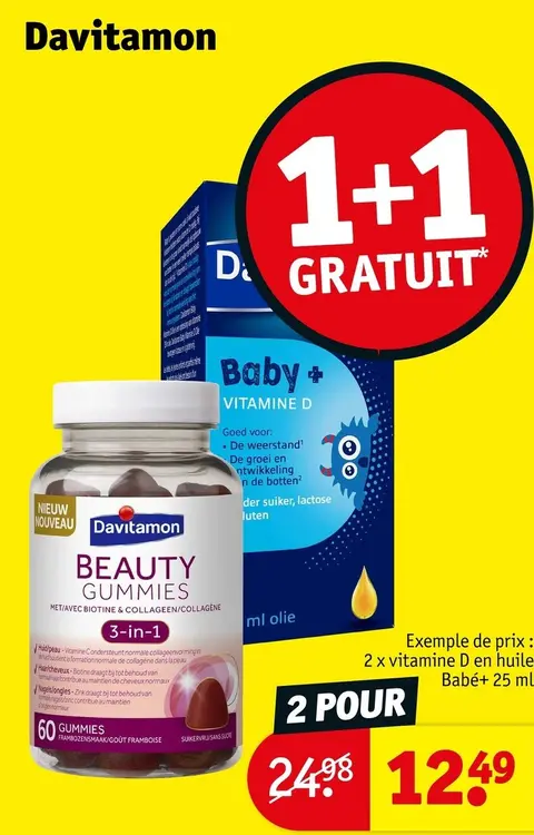 Offre: Vitamines et suppléments