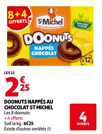 Offre: Doonuts nappés au chocolat