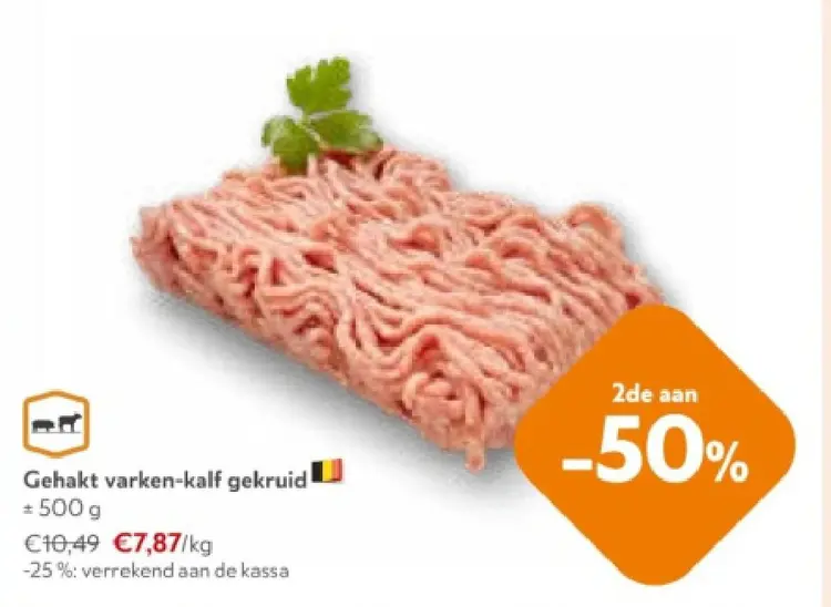 Promotie: Gehakt varken-kalf gekruid
