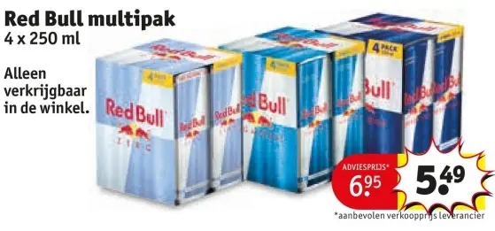 Aanbieding: Red Bull multipak