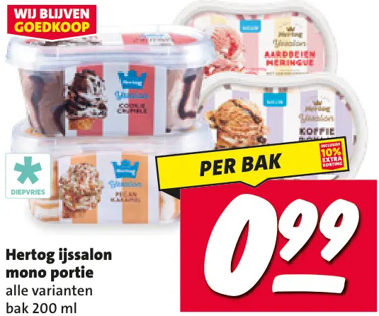 Aanbieding: Hertog Ijssalon mono portie