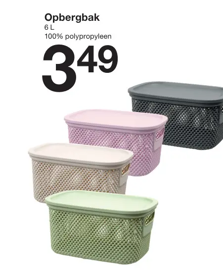 Promotie: Opbergbak