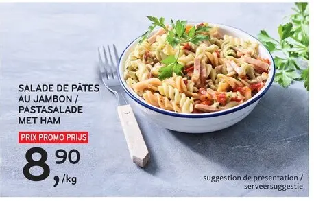 Offre: Salade de pâtes au jambon / pastasalade met ham