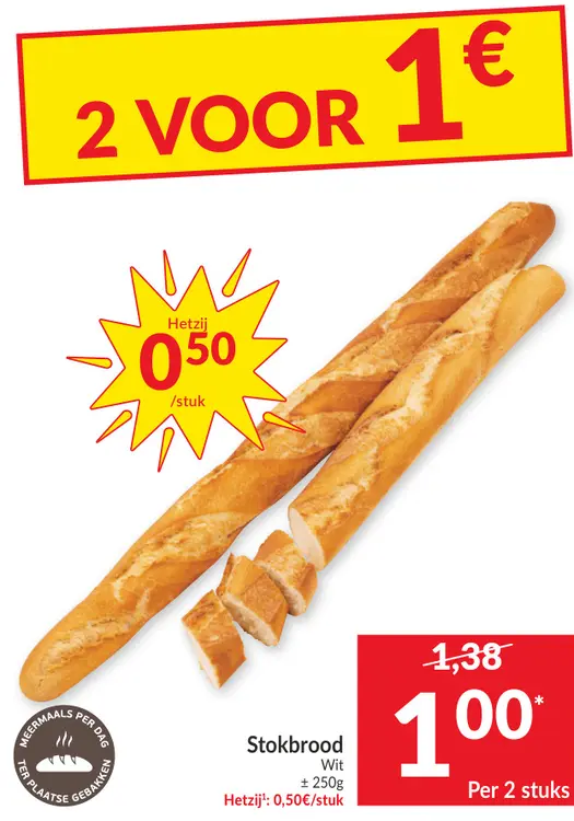 Promotie: Stokbrood wit
