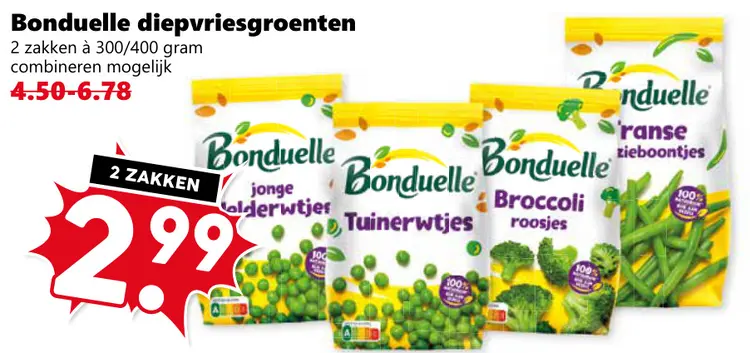 Aanbieding: Diepvriesgroenten
