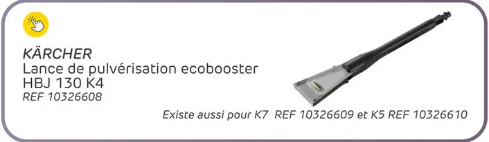 Offre: Lance de pulvérisation kärcher eco!booster 130 k4