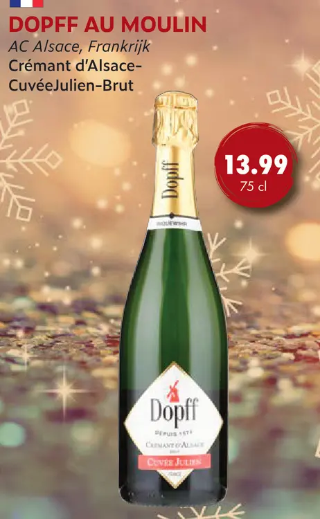 Aanbieding: Dopff au Moulin Crémant d'Alsace-Cuvée Julien-Brut