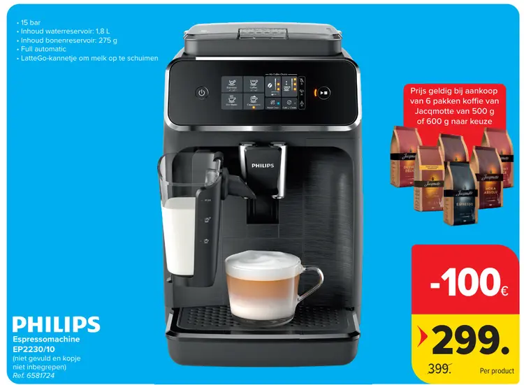 Promotie: Espressomachine EP2230/10