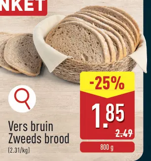Promotie: Vers bruin Zweeds brood