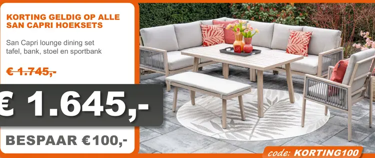 Aanbieding: San Capri lounge dining set