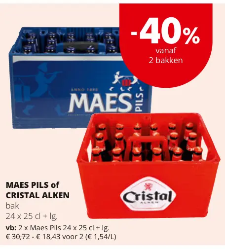 Promotie: Maes Pils of Cristal Alken