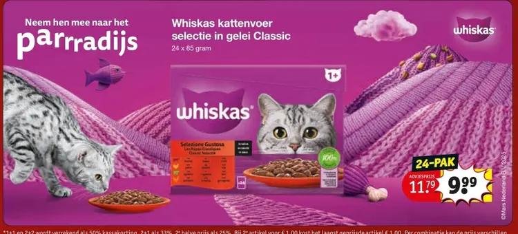 Aanbieding: kattenvoer selectie in gelei Classic