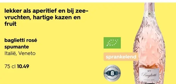 Aanbieding: baglietti rosé spumante