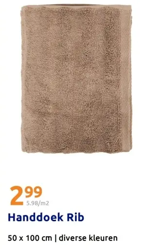 Promotie: Handdoek Rib