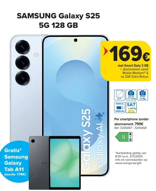 Aanbieding: Galaxy S25 5G 128 GB