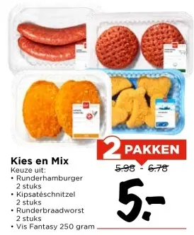 Aanbieding: Kies & Mix vlees