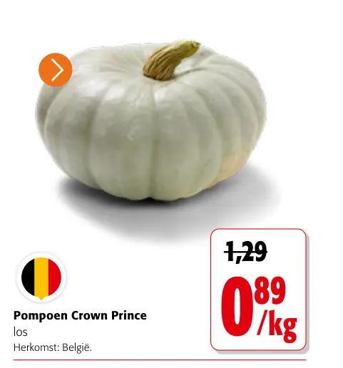Promotie: Pompoen Crown Prince