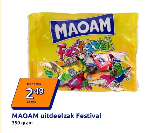Aanbieding: MAOAM uitdeelzak Festival