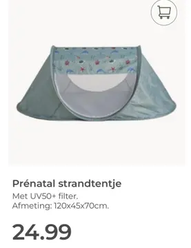 Aanbieding: Prénatal strandtentje