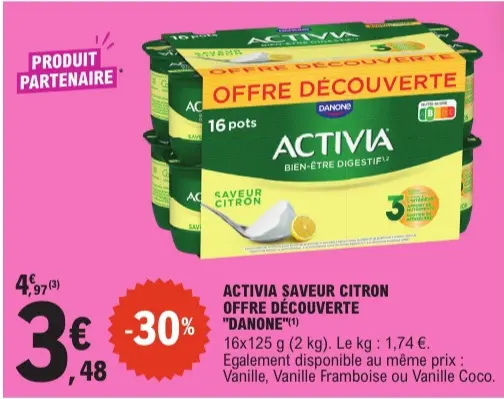 Offre: Saveur citron