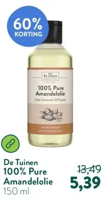 Aanbieding: 100% Pure Amandelolie