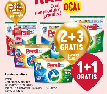 Offre: Lessive en discs