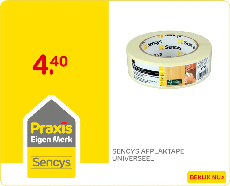 Aanbieding: Afplaktape universeel