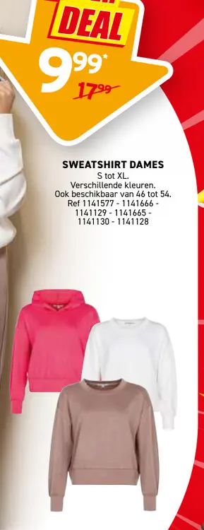 Promotie: Sweatshirt dames