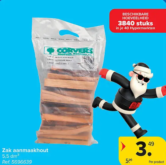 Promotie: Zak aanmaakhout