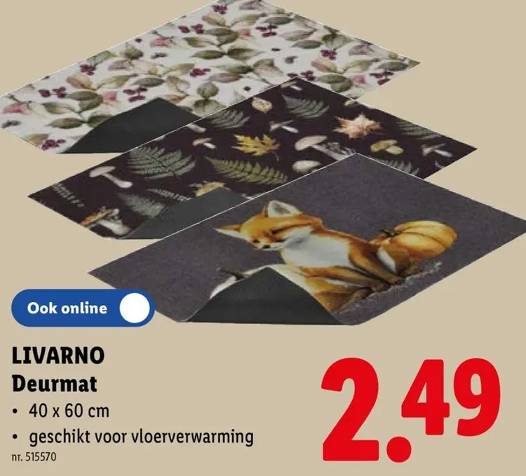 Promotie: LIVARNO Deurmat